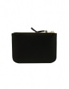 Comme des Garçons SA8100OP portamonete rettangolare nero a busta con tasca esterna SA8100OP BLACK prezzo