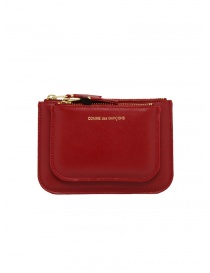 Comme des Garçons SA8100OP portamonete a busta rosso con tasca esterna SA8100OP RED ordine online