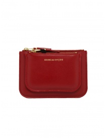 Wallets online: Comme des Garçons SA8100OP red pouch purse with external pocket