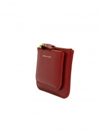 Comme des Garçons SA8100OP red pouch purse with external pocket