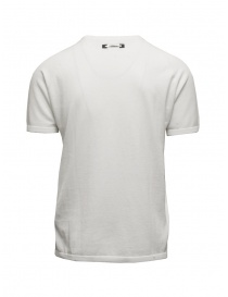 Monobi T-shirt in white cotton knit