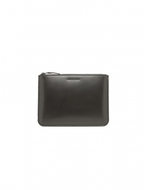 Comme des Garçons SA5100VB very black leather zippered pouch SA5100VB VERY BLACK order online