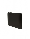 Comme des Garçons busta SA5100VB very black in pelle nera con zip SA5100VB VERY BLACK prezzo