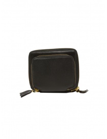 Wallets online: Comme des Garçons black outside pocket square wallet SA2100OP