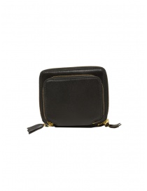 Comme des Garçons portafogli nero quadrato con tasca esterna SA2100OP SA2100OP BLACK order online