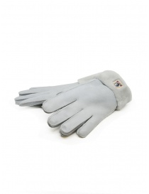 Parajumpers Shearling grey suede gloves PAACGL13 SHEARLING SHARK