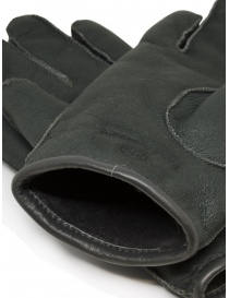 Parajumpers Shearling graphite blue lined leather gloves buy online