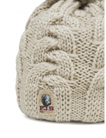 Parajumpers beige braided hat with fur pon-pon price