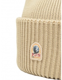 Parajumpers beige wool beanie with high edged price