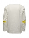 Kapital t-shirt bianca manica lunga con smile sui gomitishop online t shirt uomo