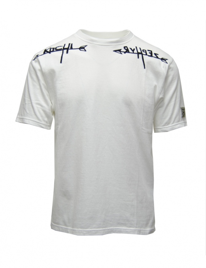 Kapital Good Direction Kochi Zephyr white t-shirt K2303SC035 WHITE mens t shirts online shopping