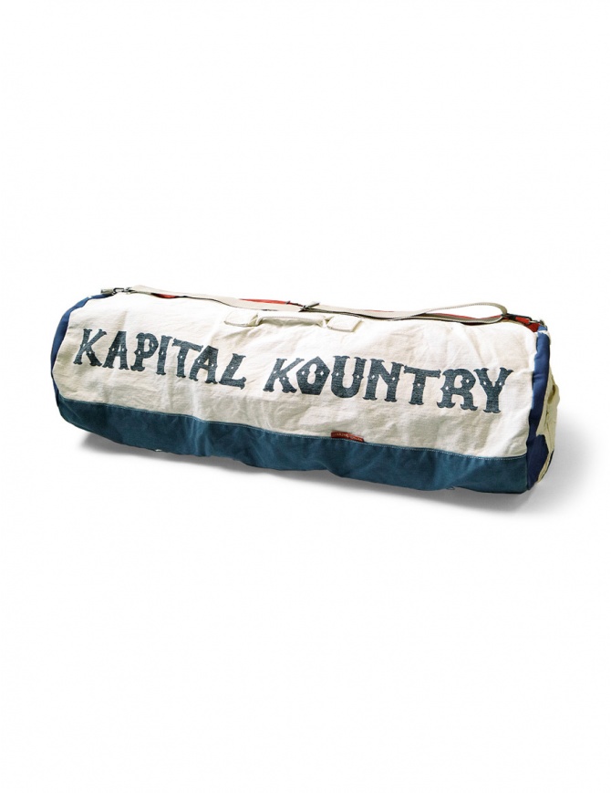 Kapital Boston shoulder duffel bag in cottone canvas K2304XB519 TRI bags online shopping