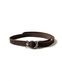 Belts online: Kapital brown suede belt with Neptune buckle