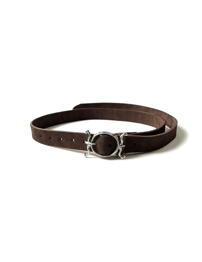 Kapital brown suede belt with Neptune buckle K2303XG507 BR belts online shopping