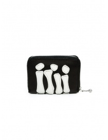 Kapital mini wallet black with bones of a hand buy online