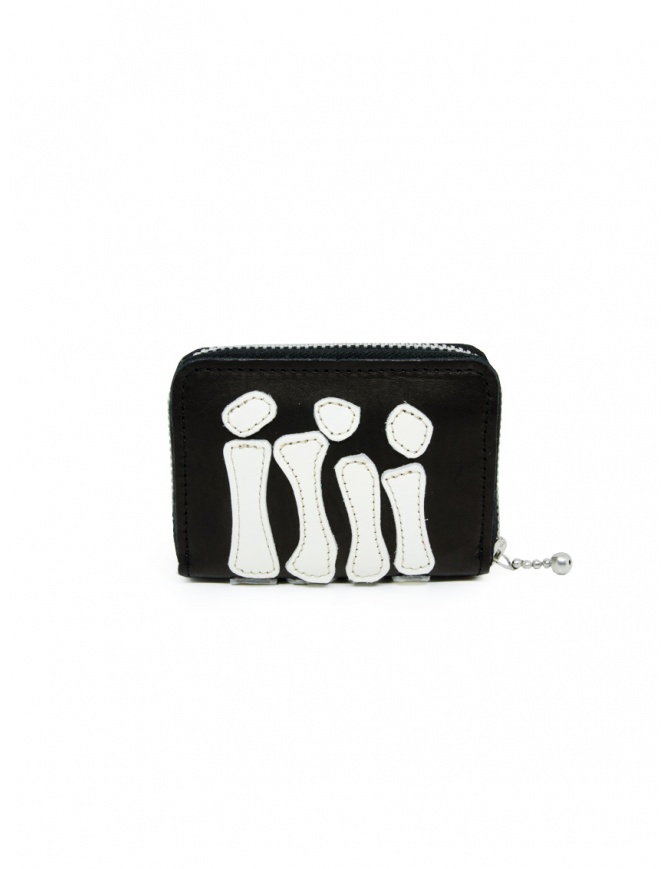 Kapital mini wallet black with bones of a hand EK1401 BLK wallets online shopping