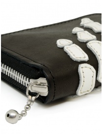 Kapital mini wallet black with bones of a hand price