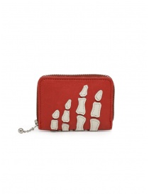 Kapital mini portafogli rosso con ossa EK1401 RED order online