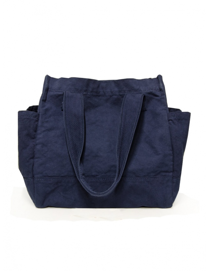 Kapital oversized tote bag in navy blue cotton canvas EK-1400 NV bags online shopping