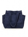 Kapital oversized tote bag in navy blue cotton canvas buy online EK-1400 NV
