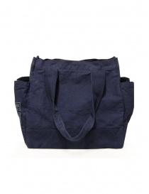 Kapital tote bag oversize in tela di cotone blu navy prezzo