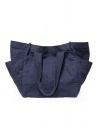 Kapital oversized tote bag in navy blue cotton canvas EK-1400 NV buy online