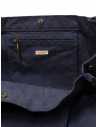 Kapital oversized tote bag in navy blue cotton canvas price EK-1400 NV shop online