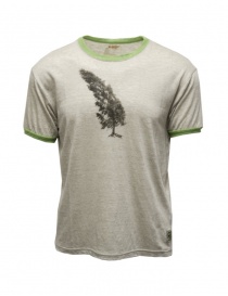 Kapital Conifer & G.G.G. grey t-shirt with tree K2304SC157 NAT