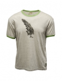 Kapital Conifer & G.G.G. t-shirt grigia con albero K2304SC157 NAT