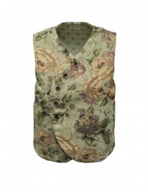 Kapital floral waistcoat in Gobelin fabric K2303SJ050 GRN