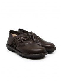 Trippen Thrill low brown shoes with side strings THRILL ESPRESSO-SAT KA MOR