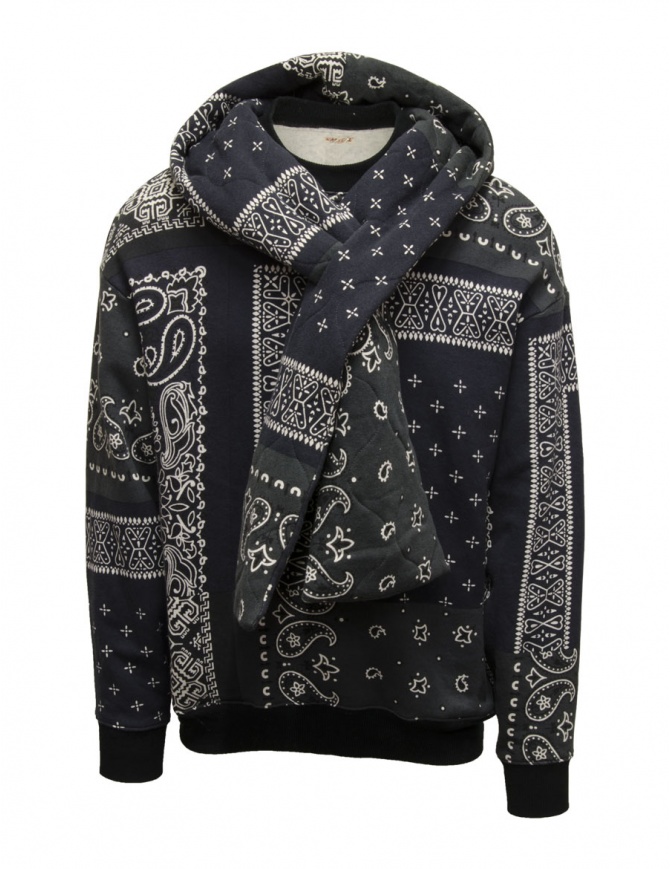 Kapital Kesa bandana pattern black hoodie K2303LC024 BLK mens jackets online shopping