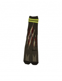 Socks online: Kapital 84 Ortega charcoal grey socks