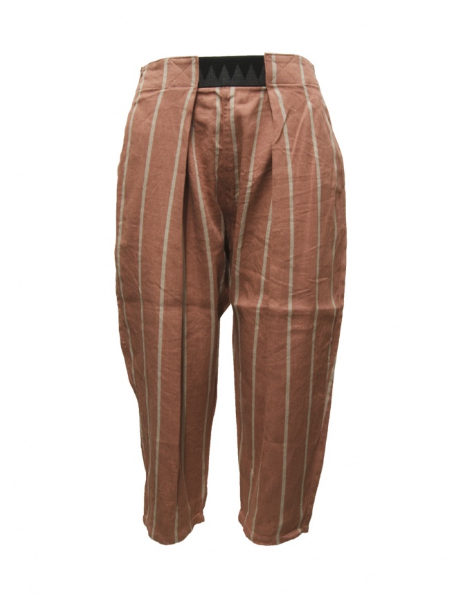 Kapital Easy Beach Go pantaloni cropped rosa mattone EK1390 SOB pantaloni donna online shopping