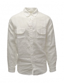 Kapital long sleeve white linen shirt K2303LS055 WH