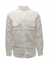 Kapital camicia in lino bianca manica lunga acquista online K2303LS055 WH