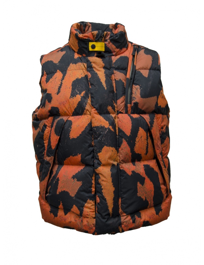 Parajumpers Wilbur PR red and black butterfly print padded gilet PMPUOK01 WILBUR PR RIO RED B. mens vests online shopping