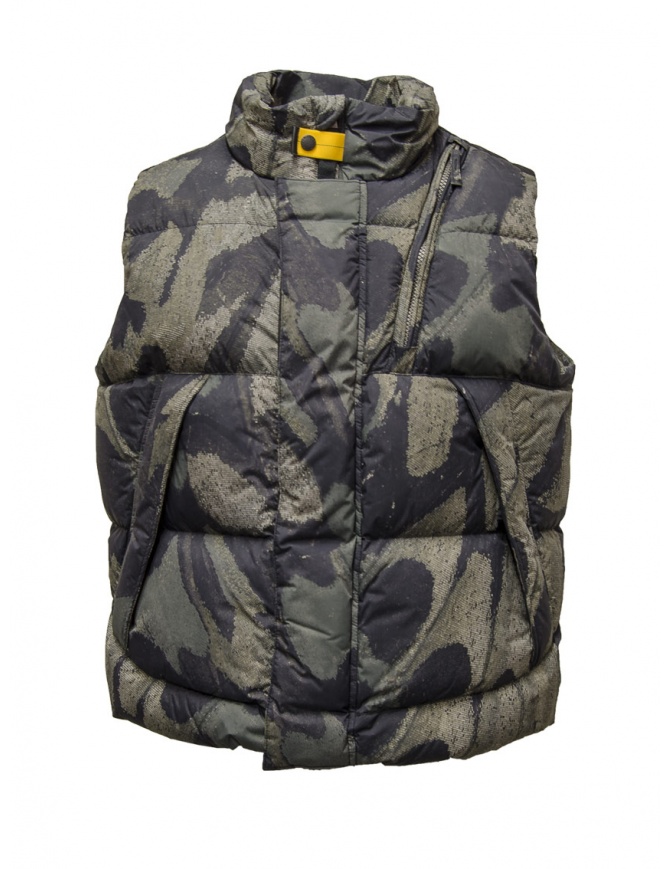 Parajumpers Wilbur PR gilet imbottito stampa farfalla verde PMPUOK01 WILBUR PR GREEN GAB.B gilet uomo online shopping