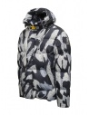 Parajumpers Cloud PR grey and avio blue butterfly print down jacket shop online mens jackets