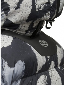 Parajumpers Cloud PR grey and avio blue butterfly print down jacket mens jackets buy online