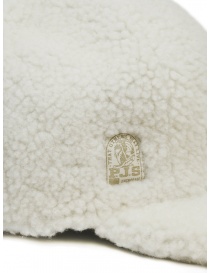 Parajumpers Riding Hat in white sheep fur price