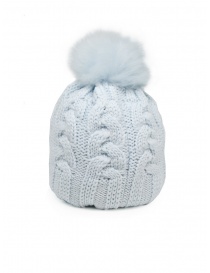Parajumpers wool cap with pompom in baby blue color