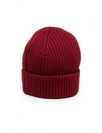 Parajumpers Rib Hat berretto a coste in lana rosso acquista online