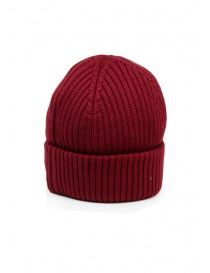 Parajumpers Rib Hat ribbed cap in red wool buy online
