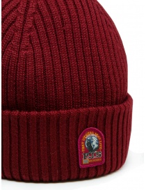 Parajumpers Rib Hat ribbed cap in red wool price