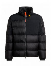 Parajumpers Gover piumino nero con inserti elasticizzati PMPUEO01 GOVER BLACK order online