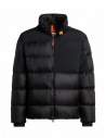 Parajumpers Gover black down jacket with elasticated inserts buy online PMPUEO01 GOVER BLACK