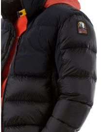 Parajumpers Gover black down jacket with elasticated inserts mens jackets buy online