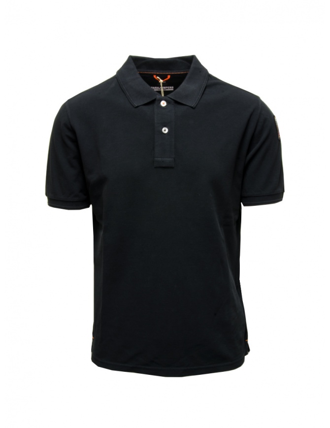 Parajumpers Basic Polo nera a maniche corte PMPOPO01 BASIC BLACK t shirt uomo online shopping