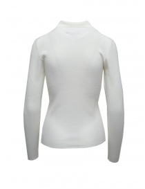 Parajumpers Caris white long sleeve ribbed polo shirt